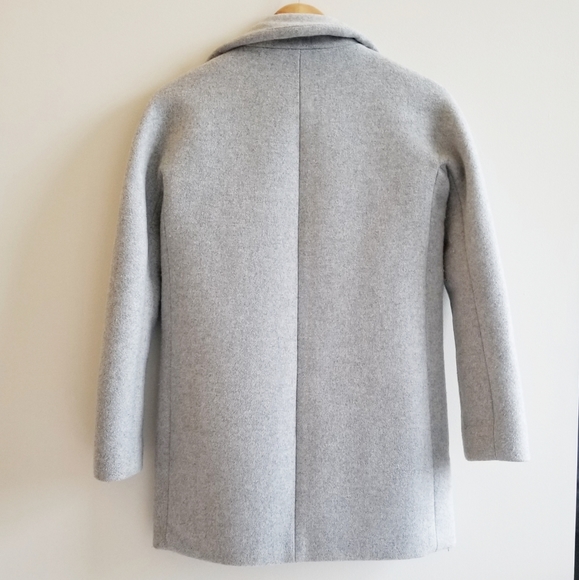 J. Crew heather gray cocoon coat - Picture 2 of 2